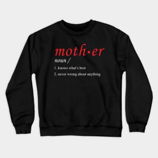 define mother Crewneck Sweatshirt